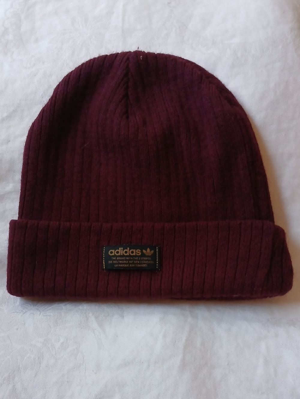 Adidas Burgandy Beanie